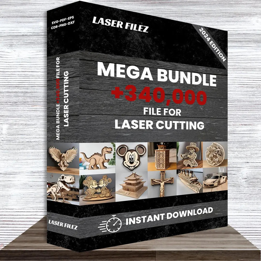 Mega Bundle 340,000+ laser cutting file - Laser Filez